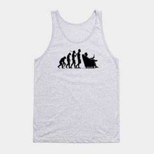 Human Evolution From Caveman to Couch Tank Top